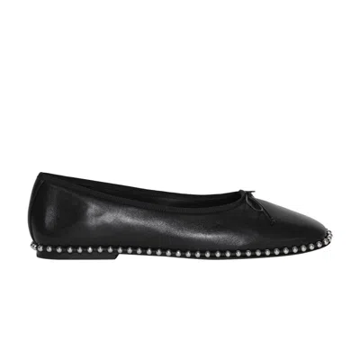 Pre-owned Alexander Wang Wmns Lina Ballchain Flat 'black' | Women's Size 40.5