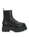 Alexander Wang 75mm Carter Platform Leather Ankle Boots In Black