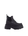 Alexander Wang Carter Ankle Platform Boot In Rubber In Black