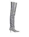 Alexander Wang Woman Boot Steel Grey Size 8 Textile Fibers In Grey