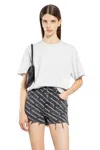 Alexander Wang Woman Grey T-shirts & Tank Tops In Grey