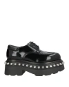 Alexander Wang Woman Lace-up Shoes Black Size 7 Leather In Black
