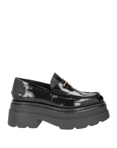 Alexander Wang Carter Patent-leather Platform Loafers In Black