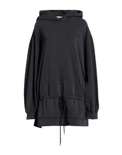 Alexander Wang Woman Mini Dress Charcoal Size Xs Cotton In Black