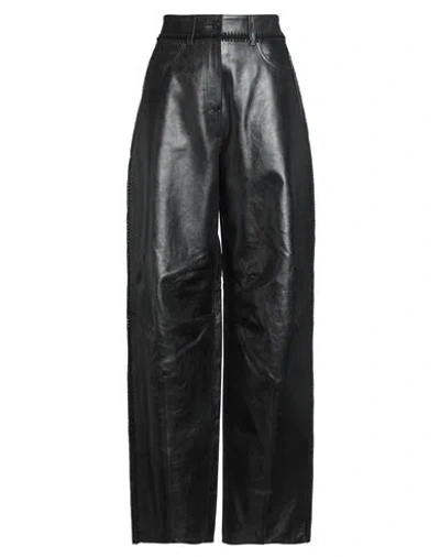 Alexander Wang Woman Pants Black Size 4 Cow Leather