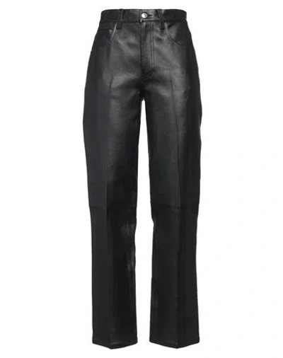 Alexander Wang Woman Pants Black Size 8 Calfskin