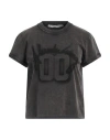 Alexander Wang Embroidered T-shirt Graphic Print In Grey