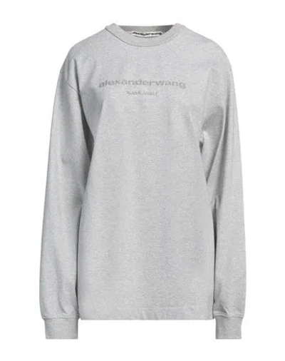 Alexander Wang Woman T-shirt Grey Size M Cotton