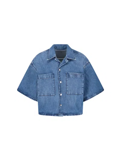 Alexander Wang Women's 100% Cotton Shirt In Blue