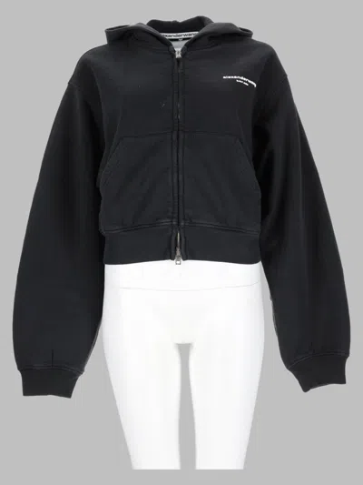 Alexander Wang Women's 100% Cotton Sweatshirt In Black