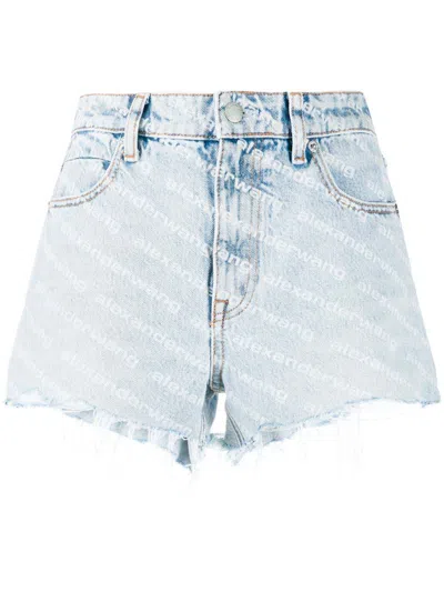 Pre-owned Alexander Wang Women's  Bite Shorts In Pebble Bleach