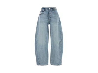 Pre-owned Alexander Wang Women's  Blowup Mid Rise Jean In Vintage Bleach Blue