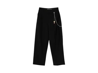 Pre-owned Alexander Wang Women's  Chain Midrise Trouser In Black