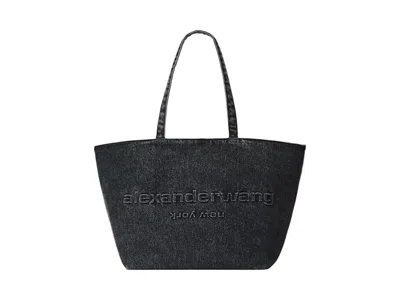 Pre-owned Alexander Wang Women's  Punch Tote In Grey Aged