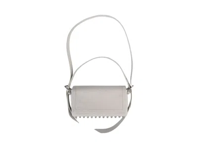 Pre-owned Alexander Wang Women's  Ricco Medium Flap Bag In Off White