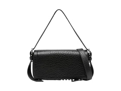 Pre-owned Alexander Wang Women's  Ricco Slim Flap Bag In Black