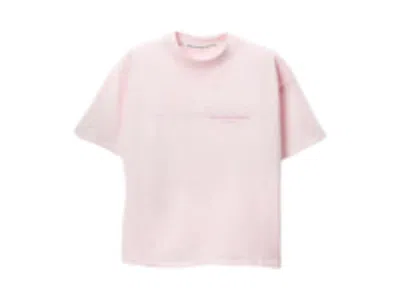 Pre-owned Alexander Wang Women's  Shrunken T-shirt In Light Pink