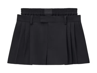 Pre-owned Alexander Wang Women's  W/ Boxer Pleated Shorts In Soap Uk
