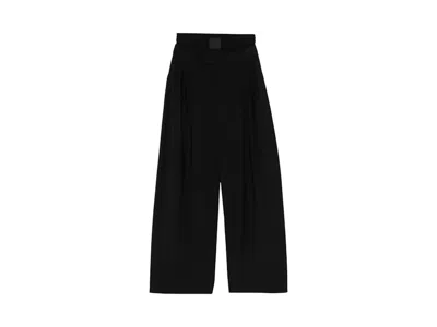 Pre-owned Alexander Wang Women's  W/ Boxer Pleated Trousers In Black