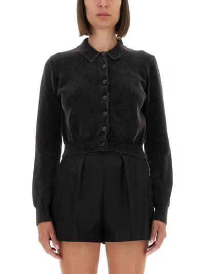 ALEXANDER WANG ALEXANDER WANG WOMEN CARDIGAN WITH COLLAR