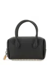 Alexander Wang Roux Small Leather Top Handle Bag In Black