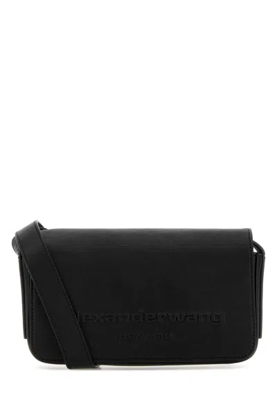 Alexander Wang Women Black Leather Punch Crossbody Bag