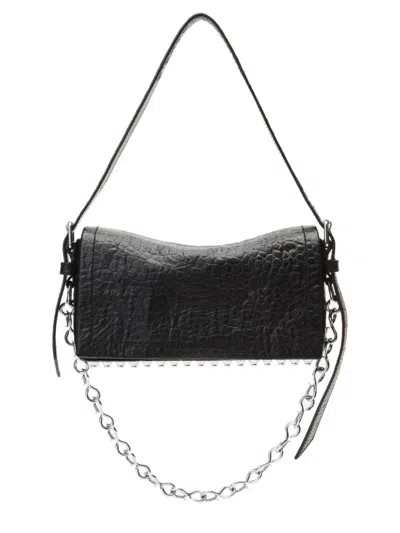Alexander Wang Black Ricco Slim Medium Shoulder Bag