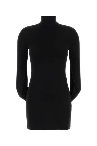 Alexander Wang Women Black Stretch Jersey Mini Dress