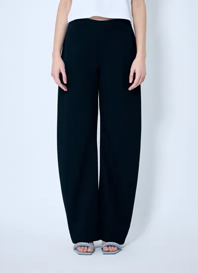 Alexander Wang Women Bowed Leg Mid Rise Pants In Black