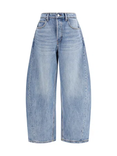 Alexander Wang Women Button Jeans In Blue
