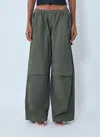 Alexander Wang Mid-rise Drawstring Cargo Pants In Burgundy