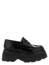 Alexander Wang ‘carter' Logo Leather Platform Loafers In Black
