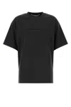 Alexander Wang Women Charcoal Cotton Oversize T-shirt In Black