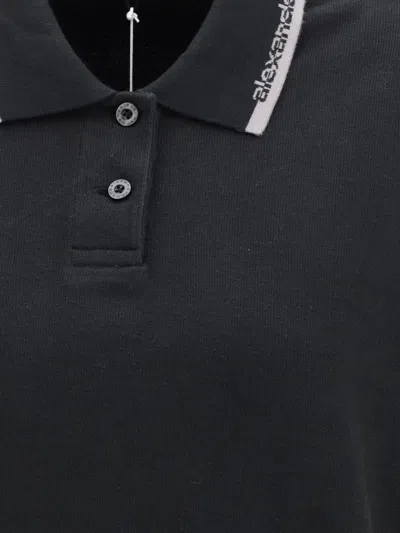 Alexander Wang Women Cotton Polo Mini Dress In Black