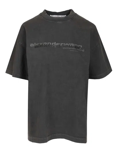 Alexander Wang Women Cotton T-shirt In Black