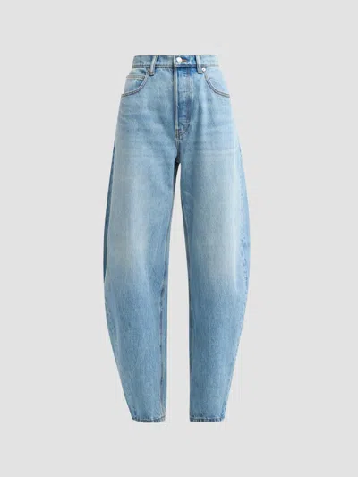 Alexander Wang Women's Crystal Hotfix Pocket Blowup Jeans In Blue