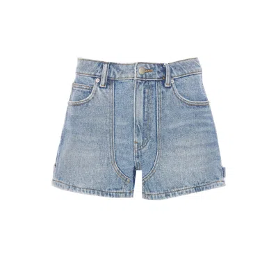 Alexander Wang Women Crystal Pattern Denim Shorts