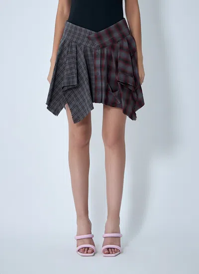 ALEXANDER WANG ALEXANDER WANG WOMEN DE-CONSTRUCTED MINI SKIRT