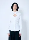 Alexander Wang Women Deconstructed Button-down Shirt In White