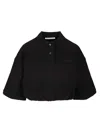 Alexander Wang Women Deconstructed Polo Shirt In Black