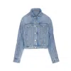 Alexander Wang Women Denim Track Jacket In Blue