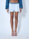 Alexander Wang Women Denim Waistband Shorts In White