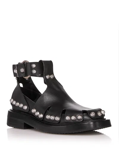 Alexander Wang Round-headed Sandals In Black