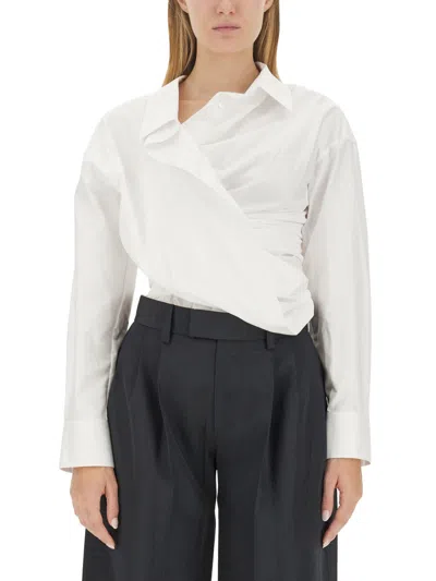 Alexander Wang Women Draped Shirt In White