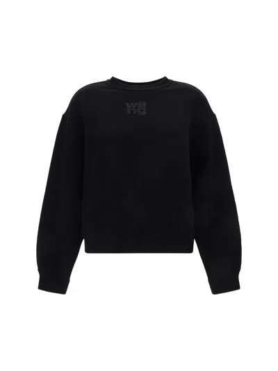 Alexander Wang Women Essential Terry Sweatshirt In Black