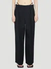 Alexander Wang Low Waisted G-string Trouser With Crystal Trim In Black