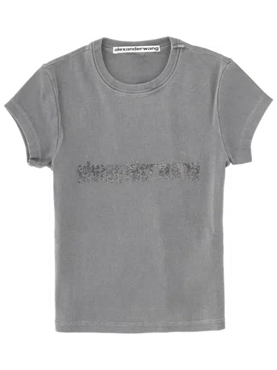 ALEXANDER WANG ALEXANDER WANG WOMEN T-SHIRT WITH LOGO