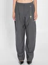 Alexander Wang Women Grey Wool-blend Trousers In Gray