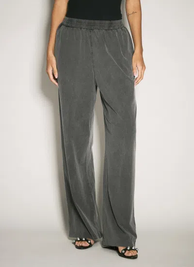 ALEXANDER WANG ALEXANDER WANG WOMEN HIGH RISE RELAXED TRACK PANTS