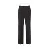 Alexander Wang Women High Waisted Band Logo Pants In Black